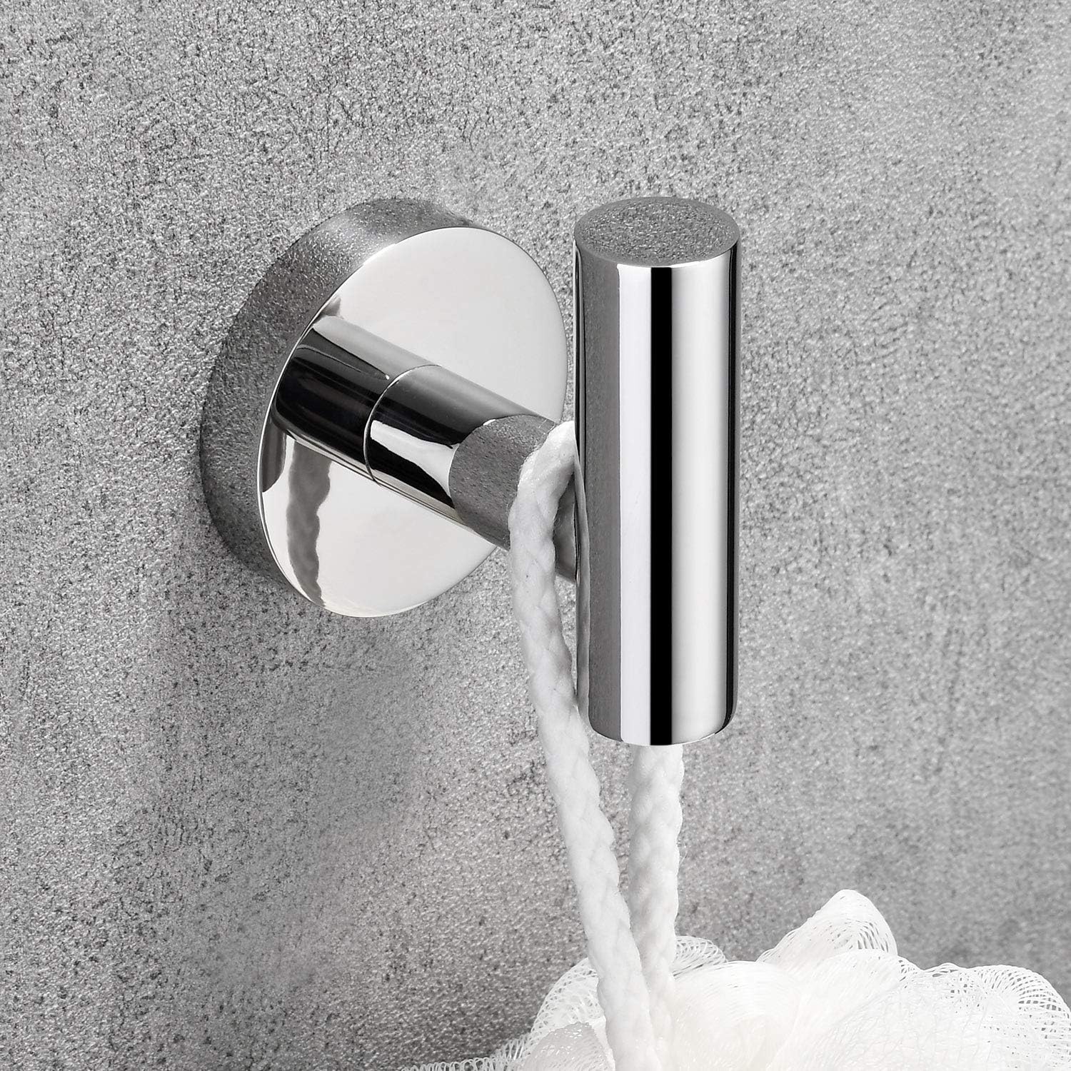 Towel Coat Hooks SUS304 Stainless Steel Bathroom Bathroom Hardware Clothes Garage Hotel Cabinet Closet Sponges Robe Hook Wall Mounted Kitchen Heavy Duty Bath Door Hanger