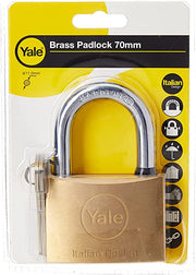 Yale 15-0110-7037-00-0201 Brass Padlock 70mm 110.70