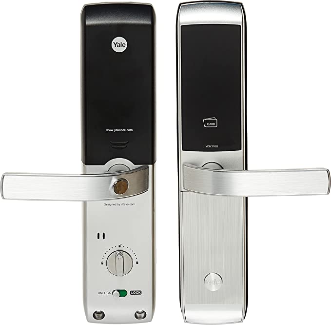Yale Ydm3168 Digital Door Lock, Rfid, Keypad Digital Monoblock, Silver