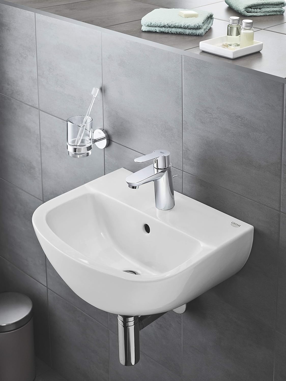 Grohe Bauedge Ohm Basin S, Chrome, 2332800F, 1