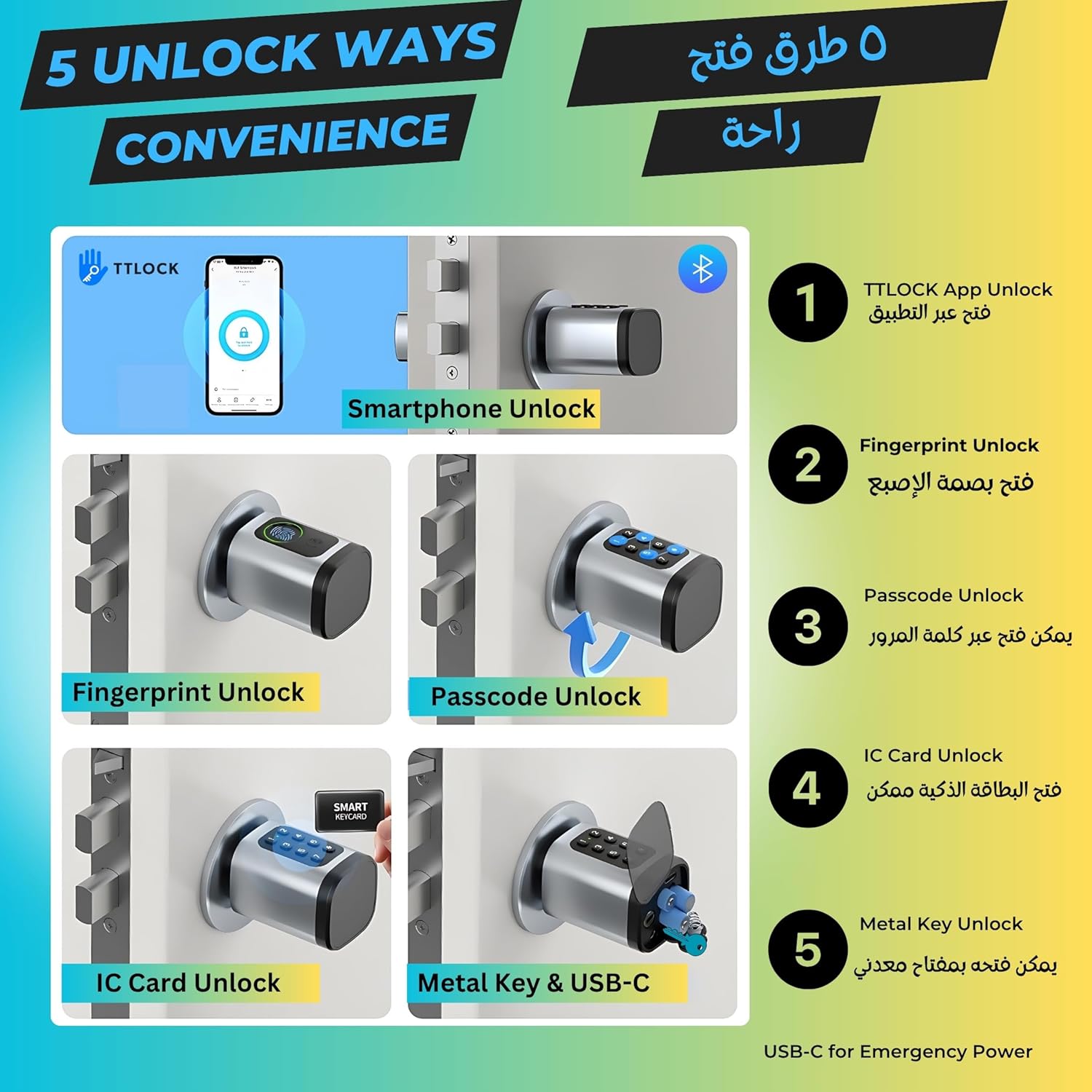 Altix CL1X TUYA Smart Door Lock Keyless | Fingerprint & Passcode | Bluetooth | Keycard & Key | DIY Install | Suitable for Home, Office | Highly Secure | Adjustable Length 60-90mm | Pearl Chrome NEW