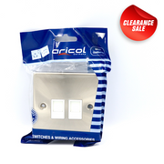 Aricol Electric Data Socket RJ-45 2 Gang Chrome ALS2CPC