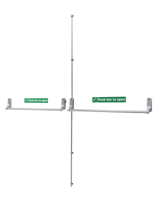 مجموعة ExiSAFE Panic من Union CE852DD للأبواب المزدوجة غير القابلة للاسترداد 