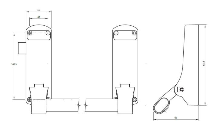 مزلاج الذعر من Union CE853PL - ExiSAFE CE853PL 