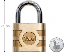 قفل ييل 870 برونزي تجاري مقاس 67 مم - مفتاح متشابه 