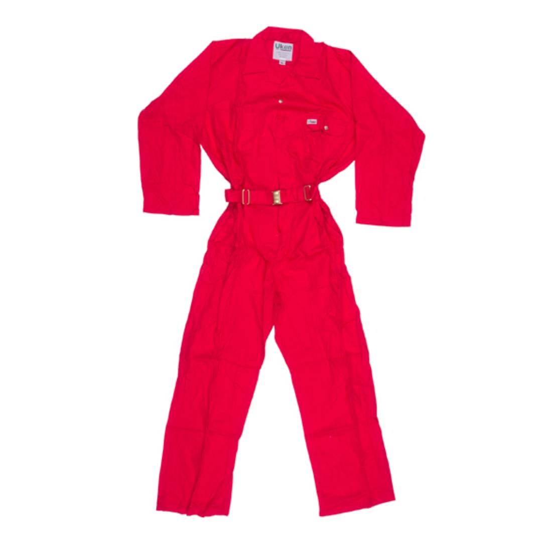 UKEN 513054 Coverall 65/35 Red XXXL