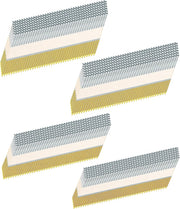 HW HAMWOO 34°Framing Nails,D Head Nail Pack,960-Pack (2"- 240Pcs,2-1/2"- 240Pcs,3"- 240Pcs, 3-1/2"- 240Pcs),Hot Dipped Galvanized Paper Tape Strip Nails,Ring Shank,for 30 to 34 Degree Framing Nailer