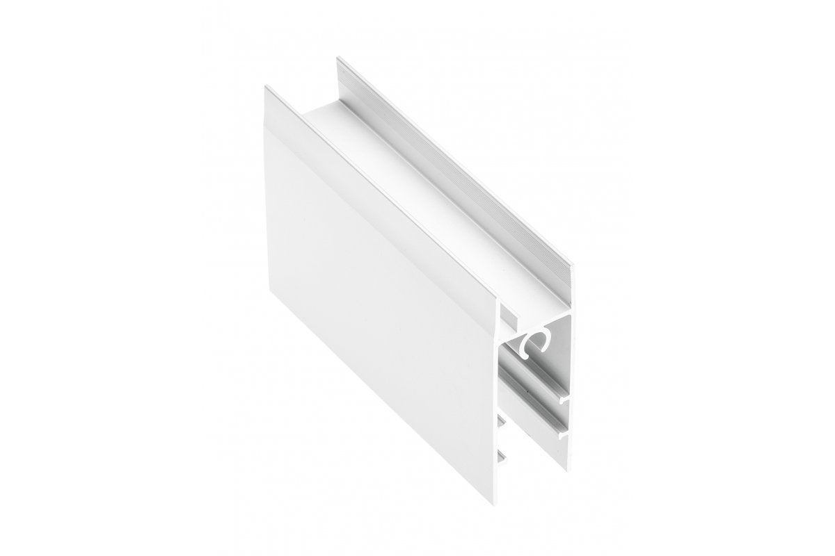 Aluminium profile bottom strip 18/4mm, L=3m, white colour