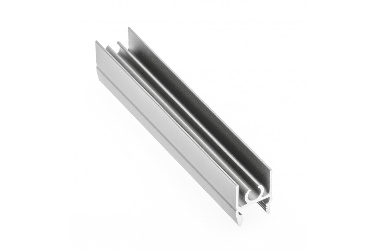 Aluminium top profile 10/4mm, L=3.00 m, silver anodising colour