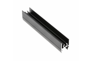 Aluminium profile top strip 10/4 mm, L=3,00 m, black - anodized