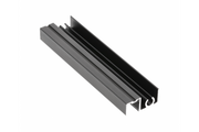 Aluminium profile top strip FLAT LINE 10 mm, L=3 m, black - anodized