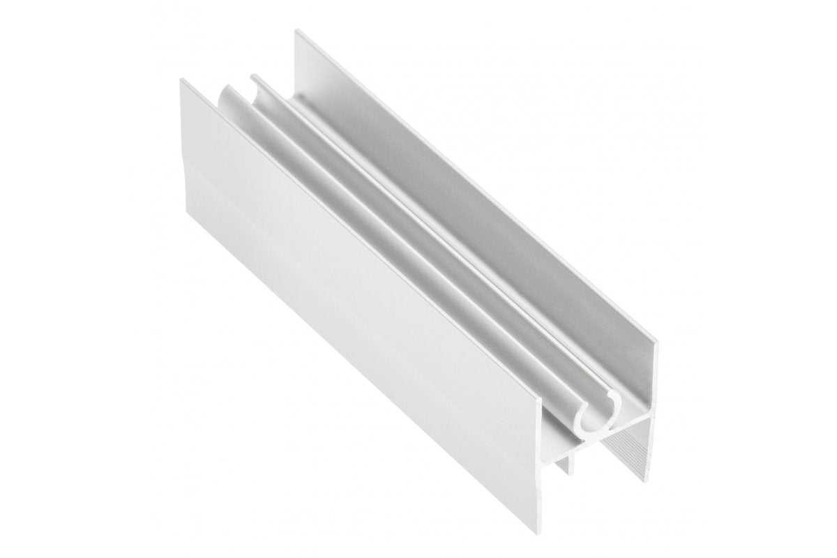 Aluminium profile top strip 18/4mm, L=3m, white colour