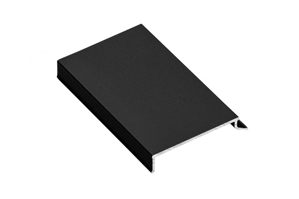 Aluminum profile masking cover EVO, L=4,05 m, black colour