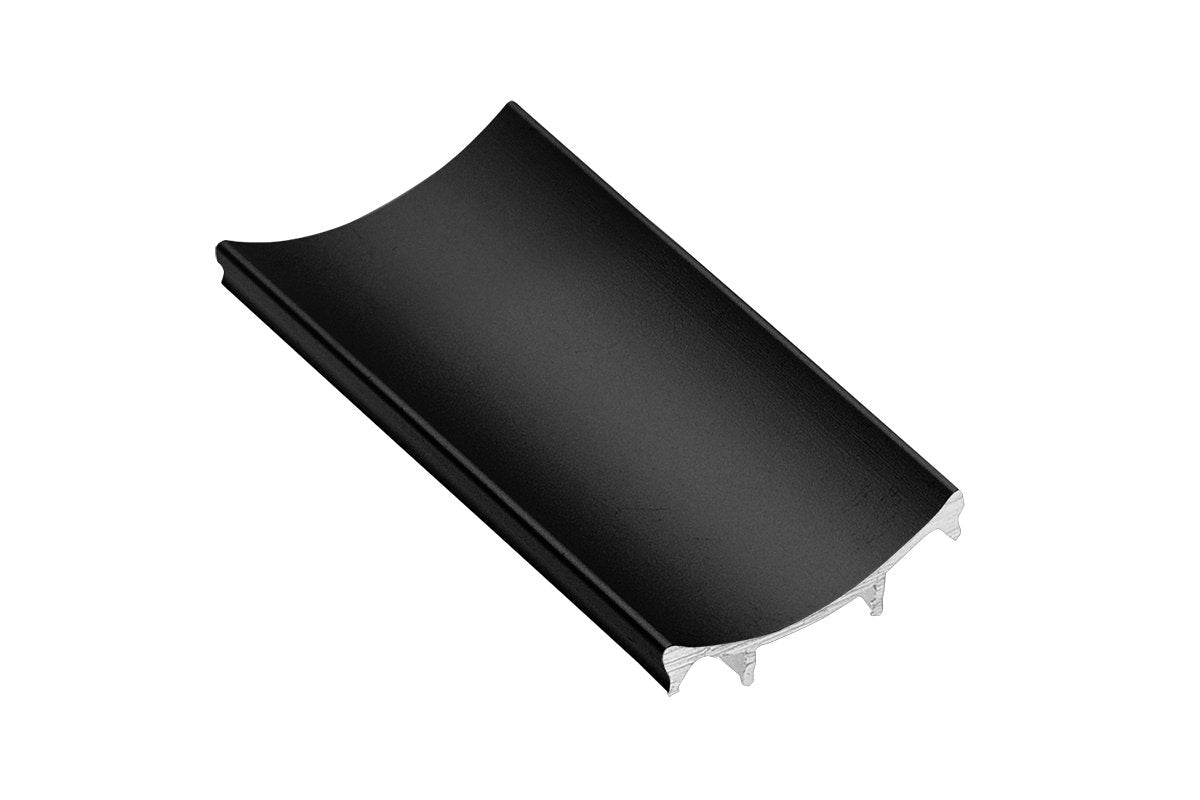 Aluminum profile masking cover  PRO, L=3 m, black colour