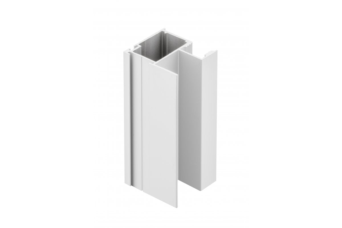 FLAT LINE handle, aluminium profile, 10mm, L=2.7m, white