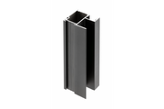 Aluminium profile handle FLAT LINE 10 mm/4 mm, L=2,7m, black - anodized