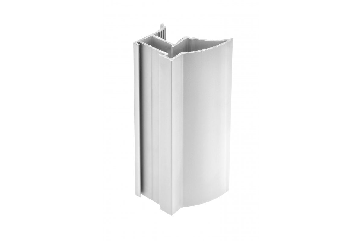 NOVO handle, aluminium profile, 10mm, L=2.7m, white