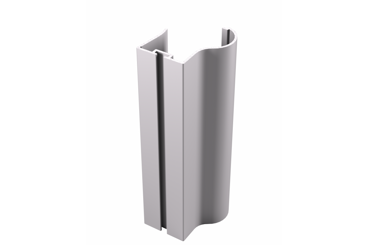 ERGO aluminium profile, handle, 16mm, L=2.2m, anode colour