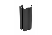 Aluminum profile ERGO handle 18mm, L = 2.7m, black matt