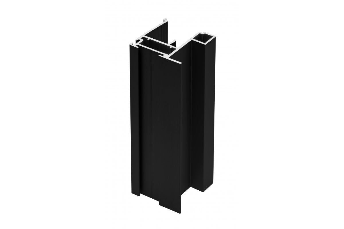 Aluminum profile handle NERO 18mm/4mm, L=2,7m, black colour