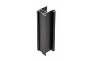 Aluminum profile handle VISTA 18mm / 4mm, L = 2.7m, black matt