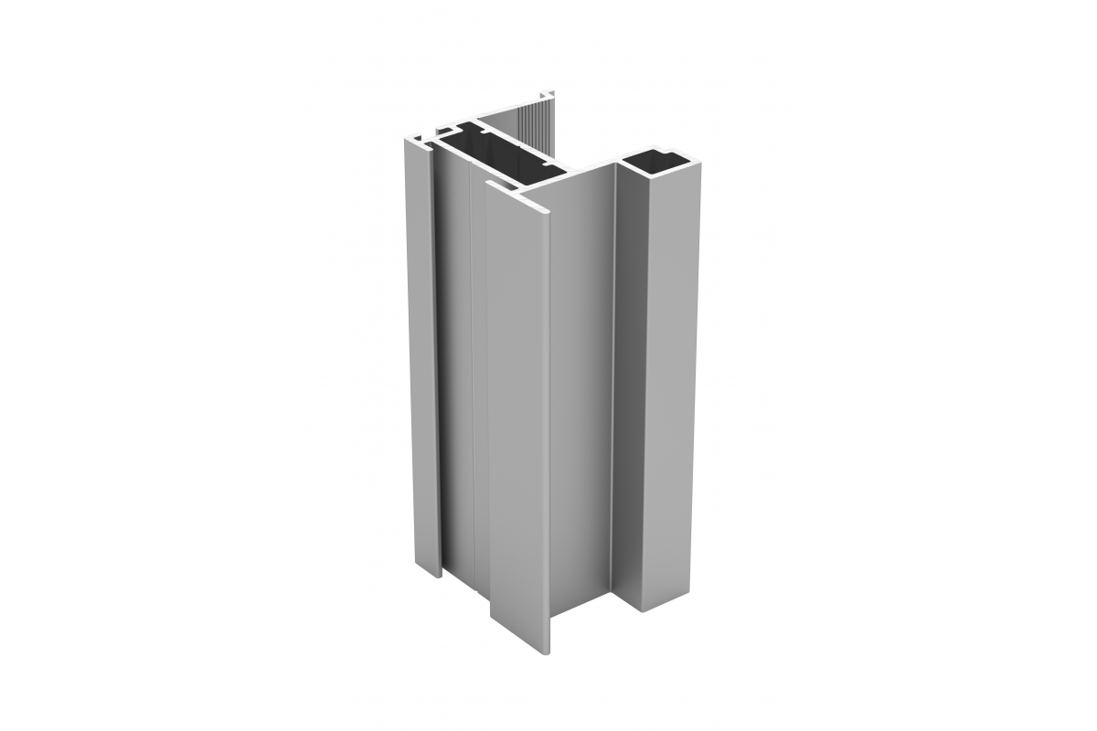 Aluminum profile handle NERO 19mm/4mm, L=3m, anode colour