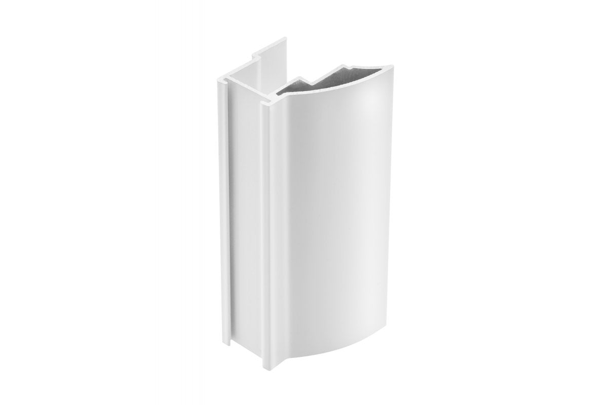 NOVO 2 handle, aluminium profile, 18mm/12+4 mm, L=2.7 m, white