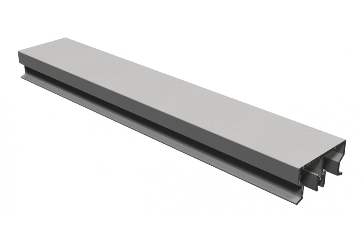 OVERLINE lower sliding track , l=4,05 m, mill finish