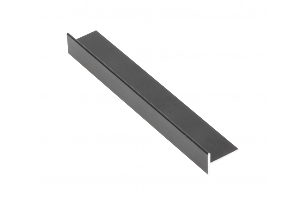 Aluminium profile T 18 mm, L=3 m, matt black