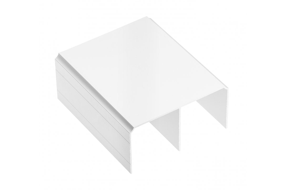Aluminium profile upper track, L=3 m, white colour