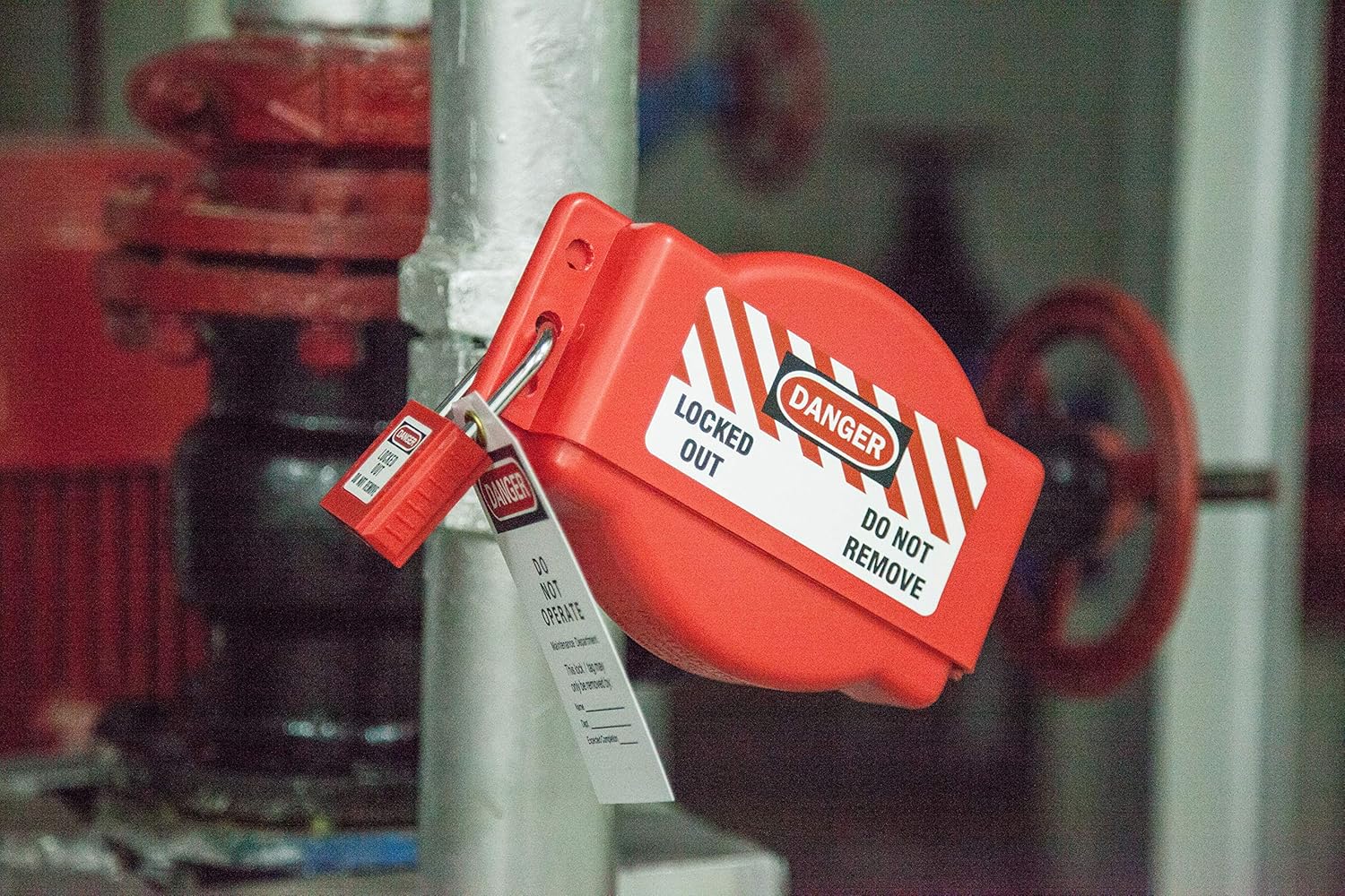 قفل أمان أحمر 