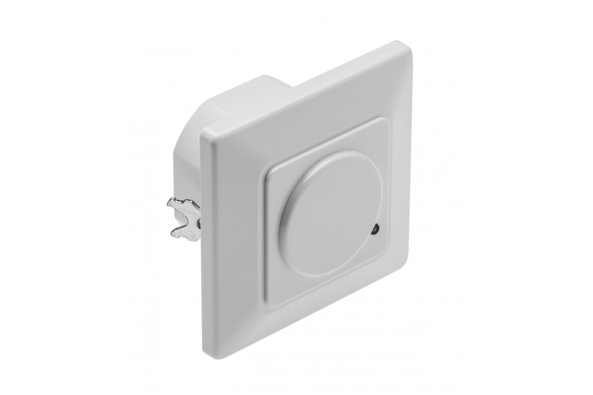 Microwave motion sensor CM-4, max. 1200W, AC220-240V, 50/60Hz, angle 180°, range 5-15m ± 1-1,8m, IP20,  working with LED, recessed, white housing