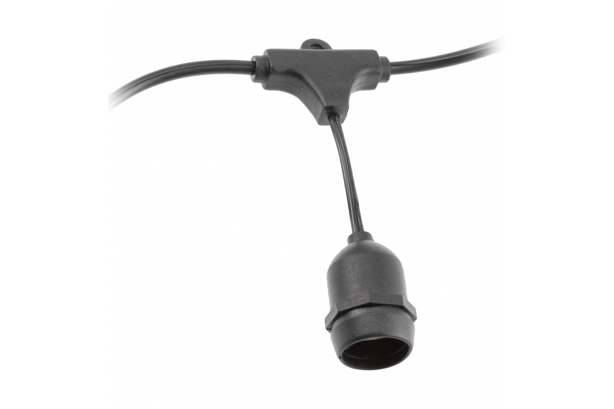 Garden garland 10m, AC220-240V, 50-60Hz,10xE27, 2x0,75mm
