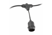 Garden garland 10m, AC220-240V, 50-60Hz,10xE27, 2x0,75mm