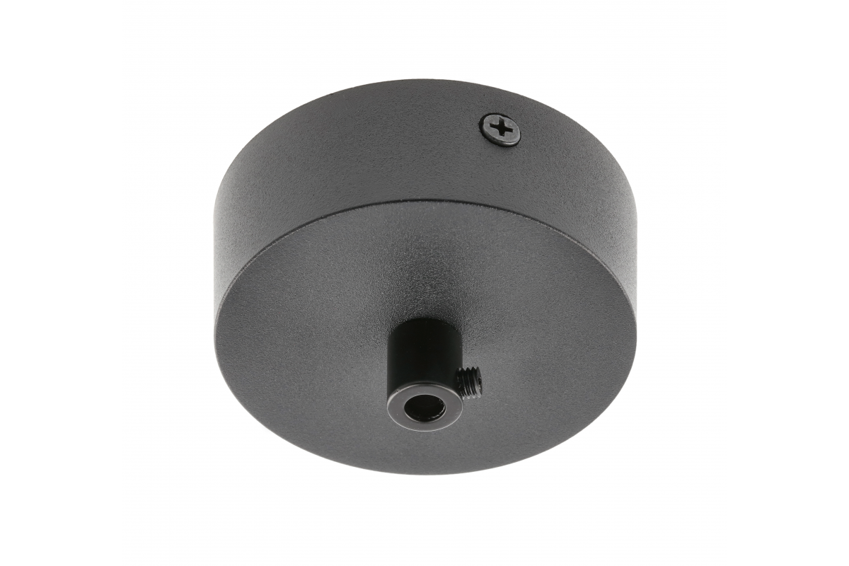 Aluminium grille with clamping fitting and ceiling luminaire cable, 80x28mm, black