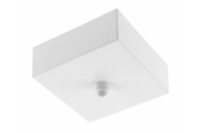 Ceiling cover for luminaires 80x80x30mm,aluminium,white