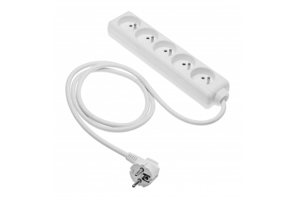 Extension cord french 5 socket, 3m 3x1,00mm2