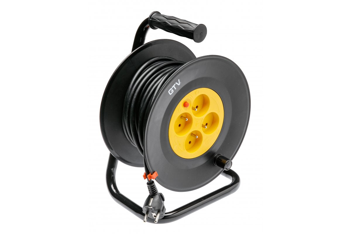 Extention cord reel 3x1,0mm2, 40m, 4xfrench