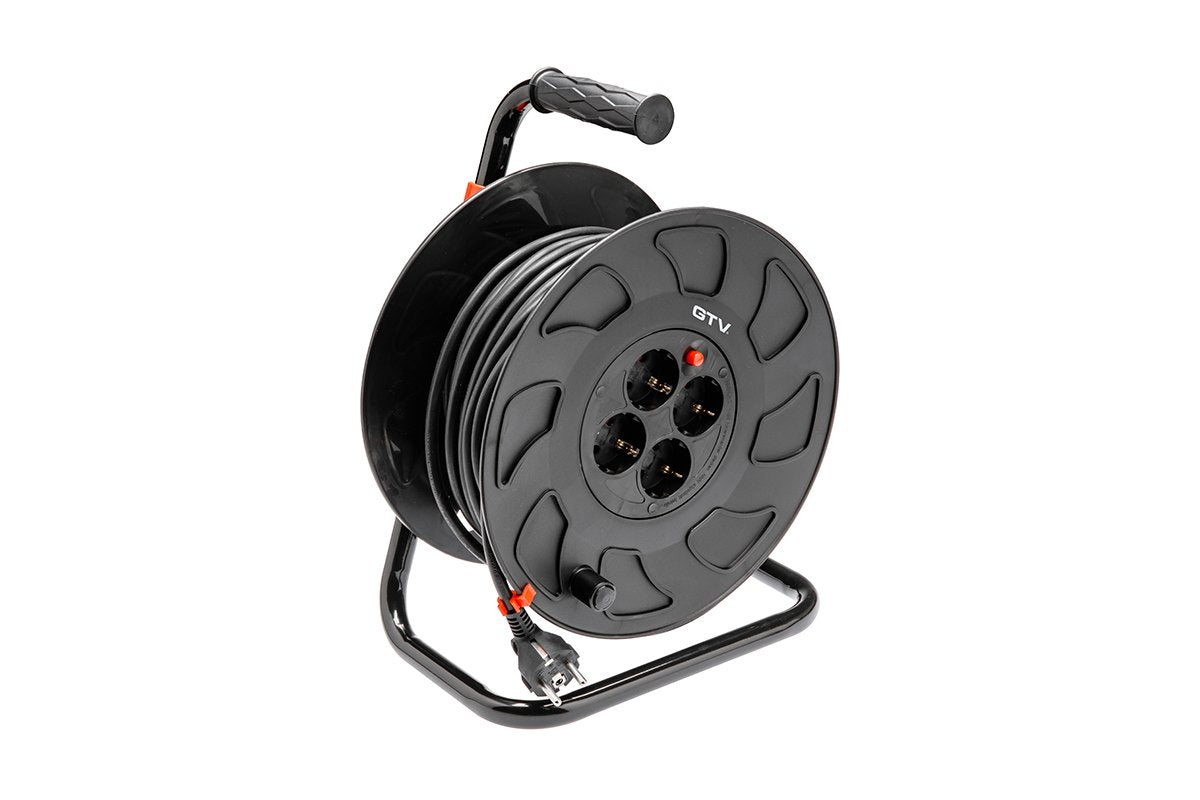 Extention cord reel 3x1,5mm2, 50m, 4xschuko