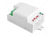 Microwave motion sensor SRC812 MINI, max 500W, AC220-240V, 50/60Hz, angle 360°, range 2-8m ± 1,5- 3,5m, IP20, working with LED, surface mounted, white housing