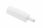 Bumper short with rubber adapter, white