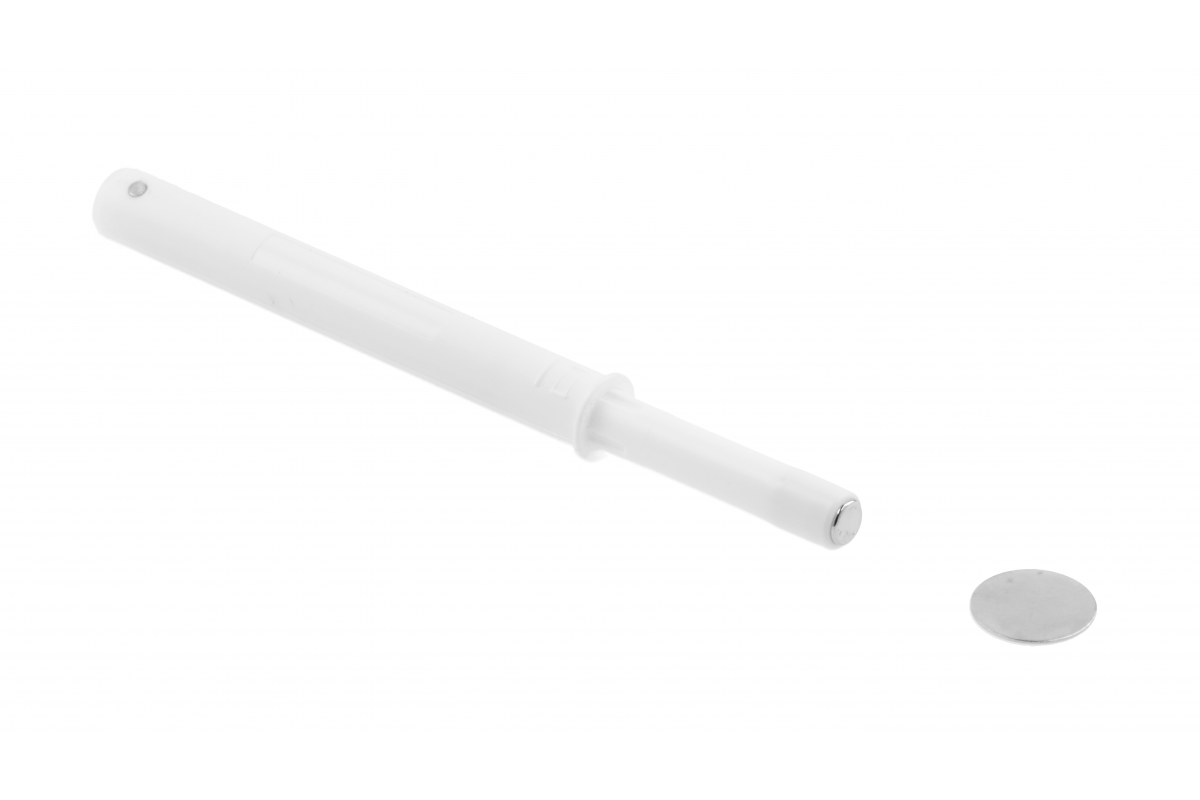Bumper, recessed, long magnet, white