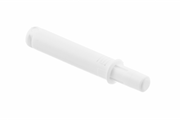 Bumper, recessed, short rubber, white