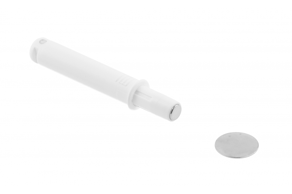 Bumper, recessed, short magnet, white