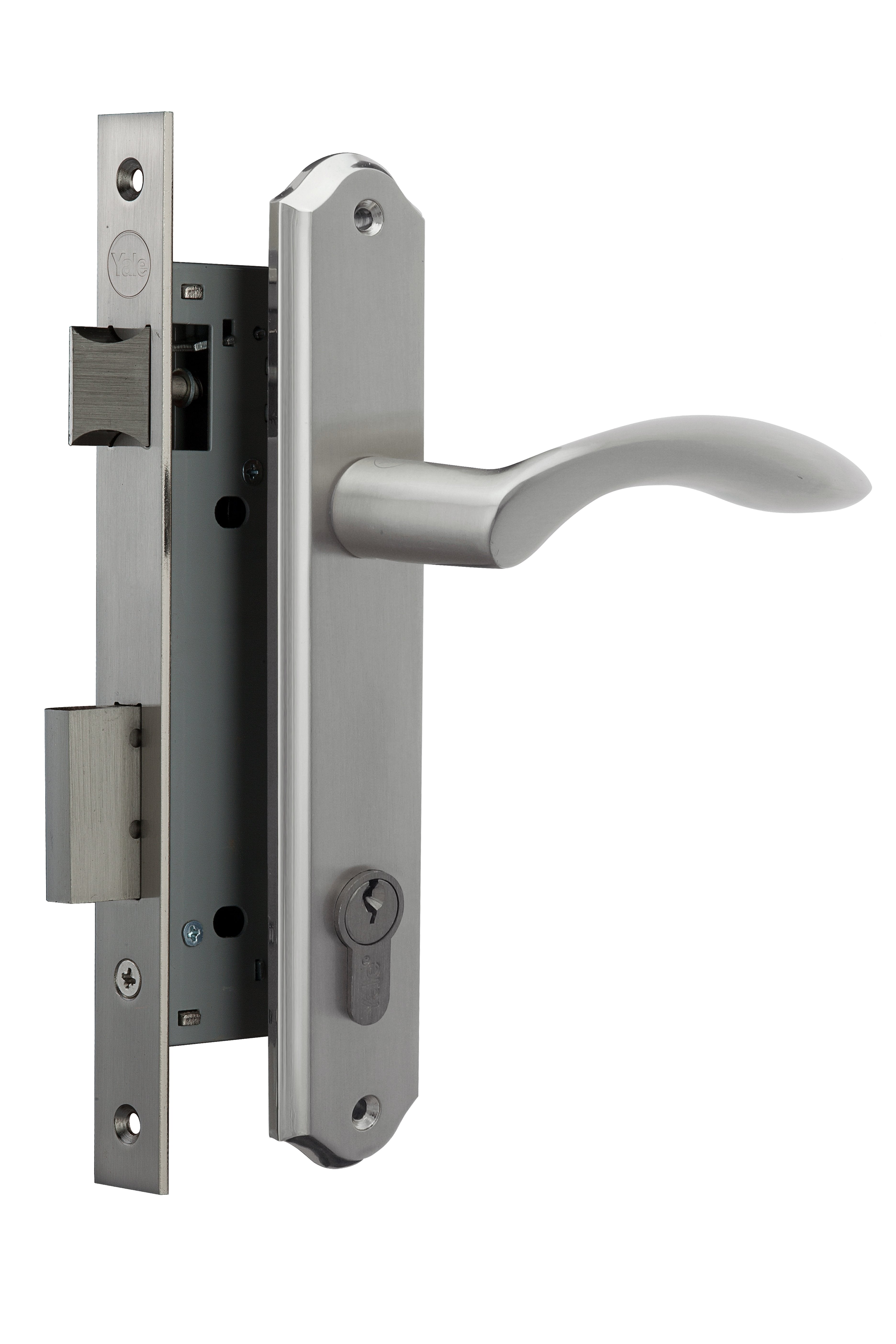 Apollo Door Handle - Satin Nickel Silver 22-Z301-8545-KK-22-11