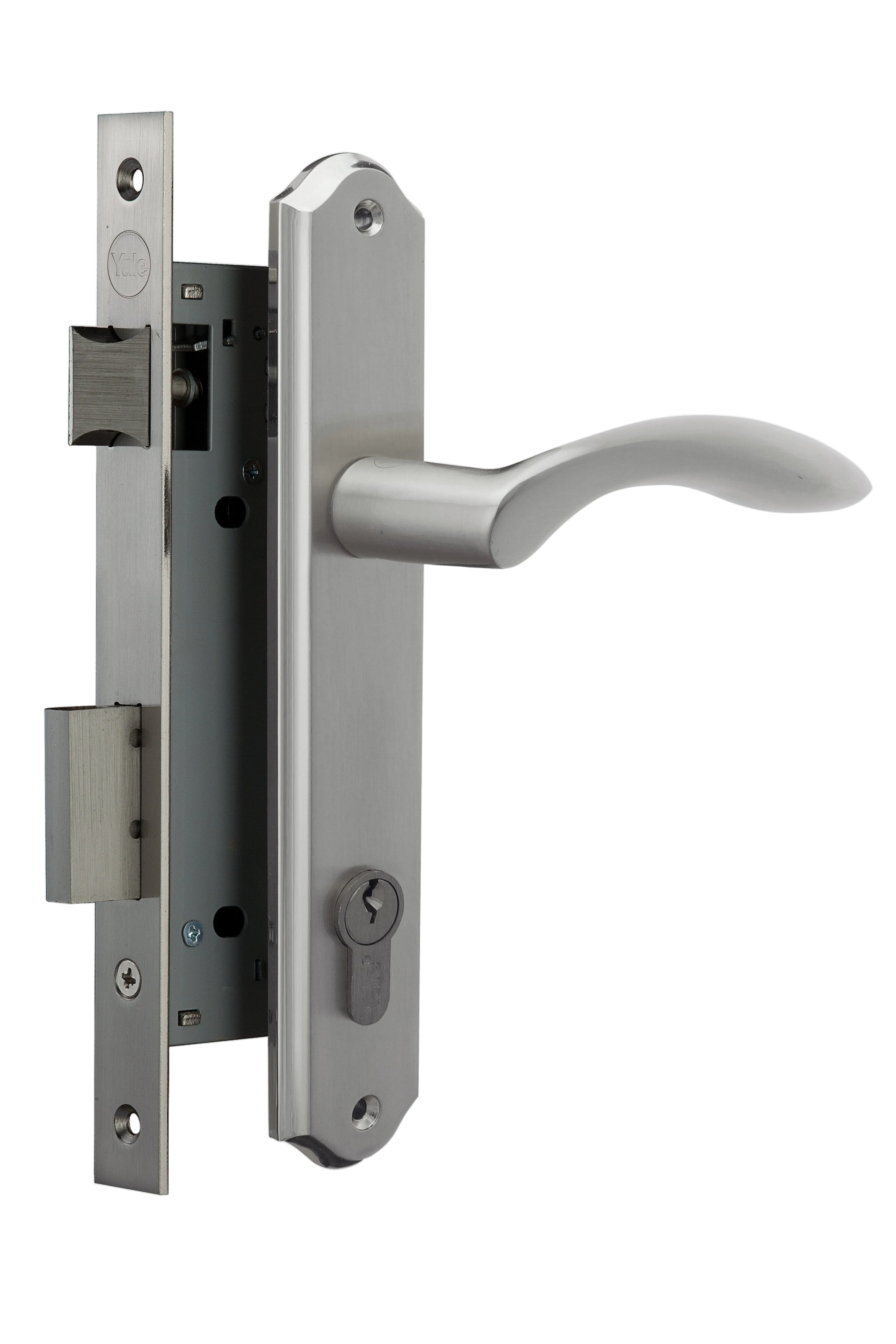 مقبض باب أبولو - نيكل فضي ساتان