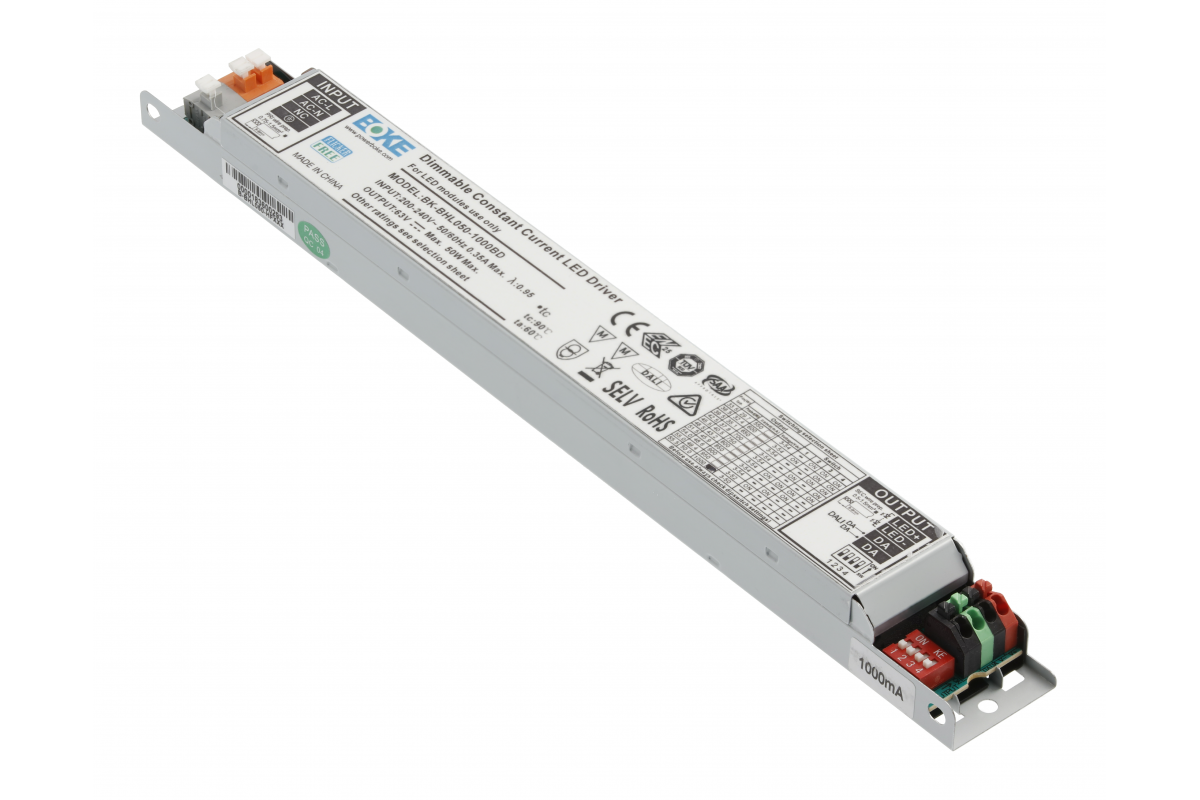 Power supply DC DALI adjustable 550-1000mA 3-54V SELV class 1, BOKE
