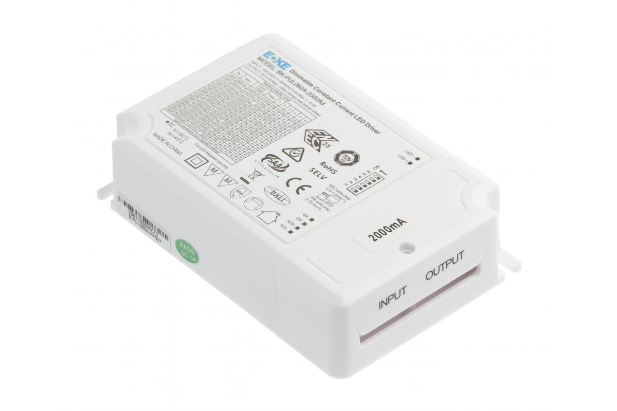 Power supply DC DALI adjustable 800-2000mA 3-42V SELV class 2, BOKE