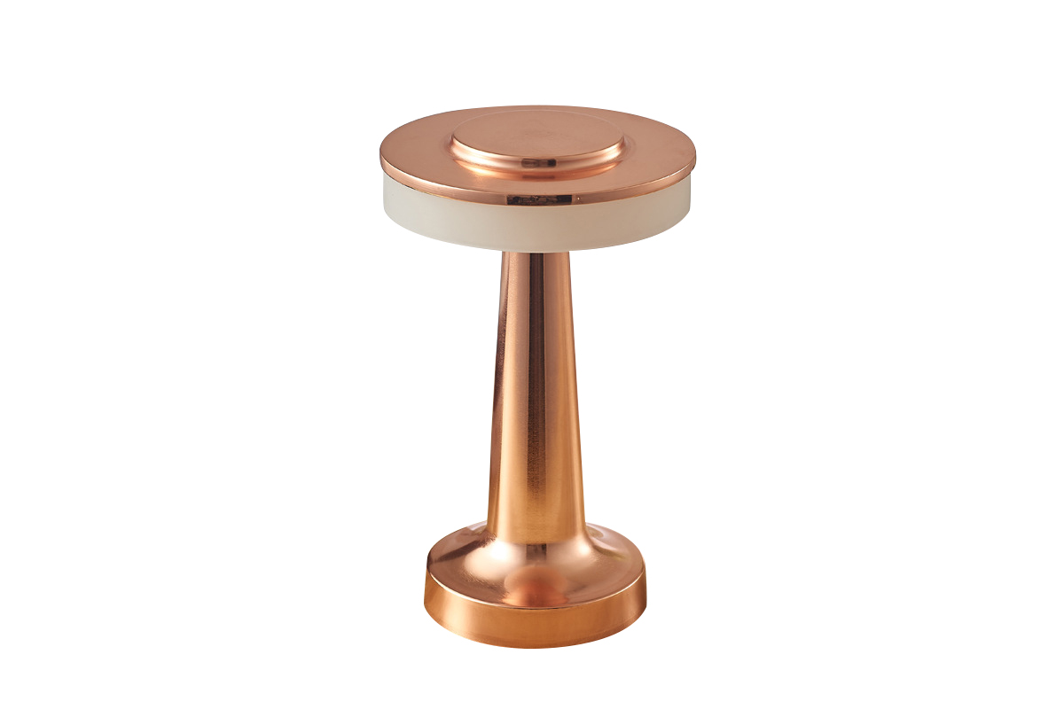 Monum desk lamp, 3W, 200lm, DC 5V, 1A,3000 K, 3 st. Dimming, battery 1800 mAh, copper