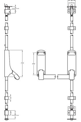 Union CE851PB - ExiSAFE CE851 PB Panic Bolt 